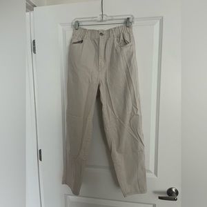 H&M | High Waisted Trouser | Beige | Size 8